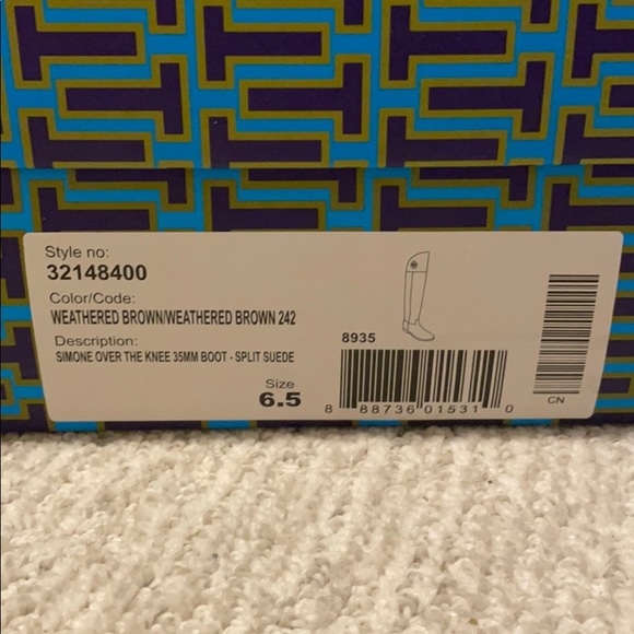 Tory Burch Simone Over the Knee boots in box - Picture 11 of 12